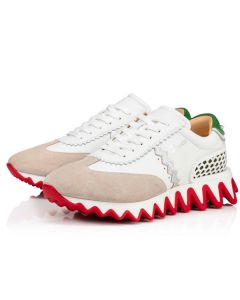 Christian Louboutin Runner Loubishark Flat Version White Calf Sneaker