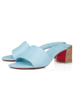 Christian Louboutin So Cl Mule 55 Mm Mules Sandals Nappa Leather Mineral