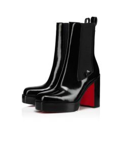Christian Louboutin Spikita Booty Chelsea Stage 110 mm Black Leather