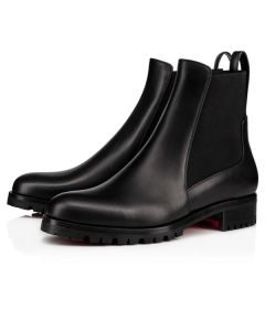 Christian Louboutin Spikita Booty Marchacroche Black Leather