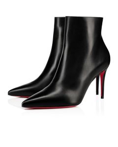 Christian Louboutin Spikita Booty So Kate 85 mm Black Leather Shoes