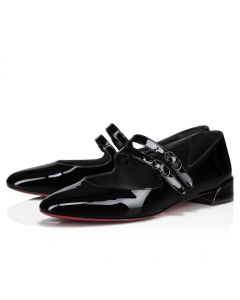 Christian Louboutin Sweet Jane Ballerinas Patent Calf Leather Black