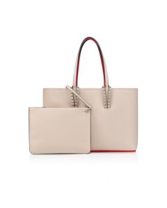 Christian Louboutin Tote Bag Grained Calf Leather Leche
