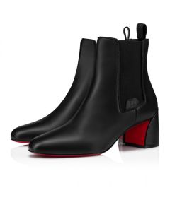 Christian Louboutin Turelastic 55 Mm Low Boots Calf Leather Black 