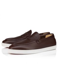 Christian Louboutin Varsiboat Boat Shoes Calf Leather Brown