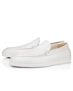 Christian Louboutin Varsiboat Boat Shoes Calf leather White